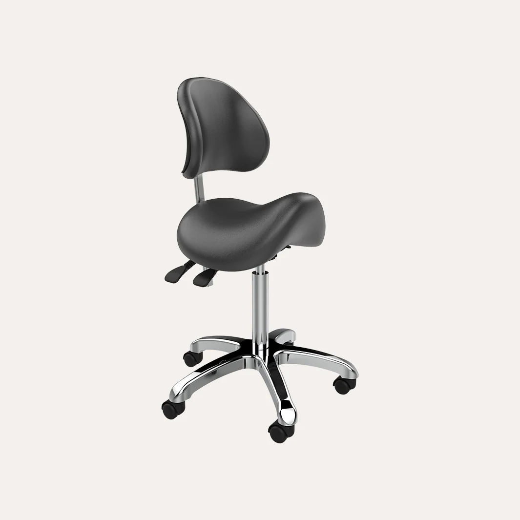 1025A Adjustable Saddle Stool w/ Back - Image 10