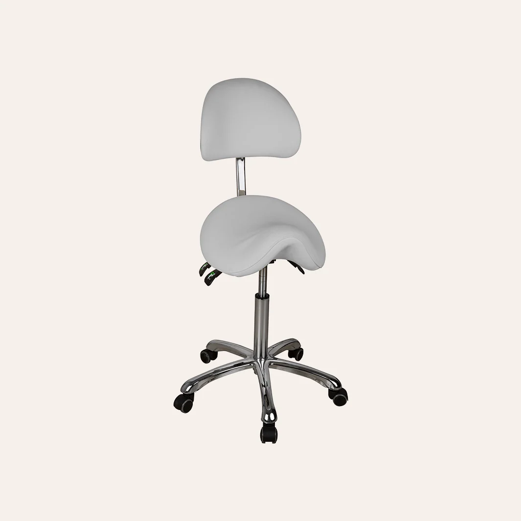 1025A Adjustable Saddle Stool w/ Back - Image 12