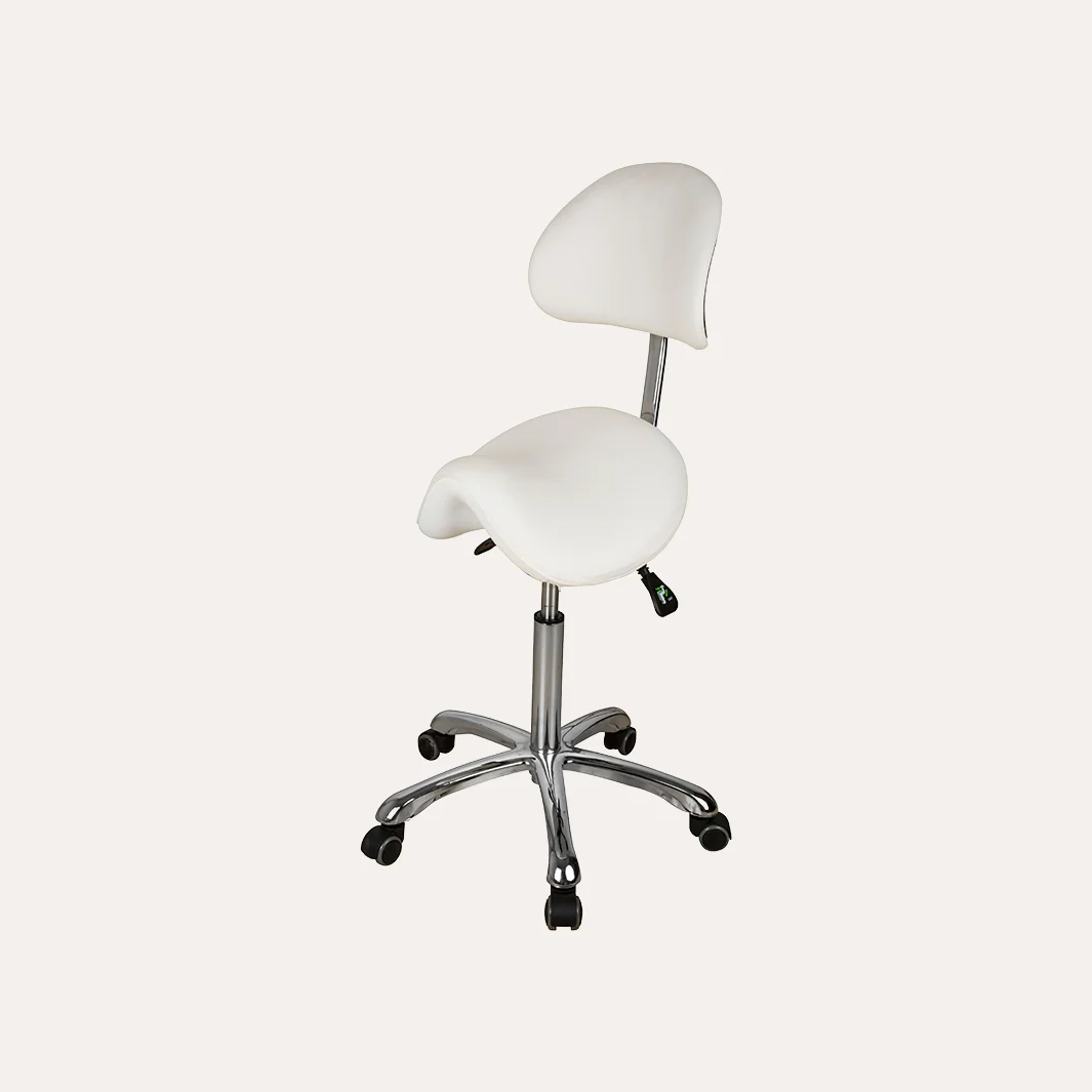 1025A Adjustable Saddle Stool w/ Back - Image 5