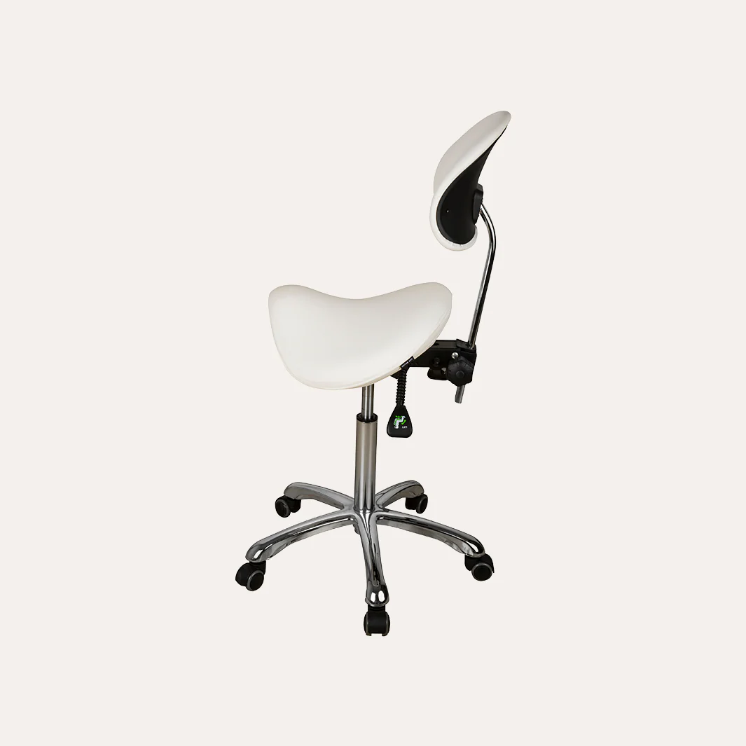 1025A Adjustable Saddle Stool w/ Back - Image 6