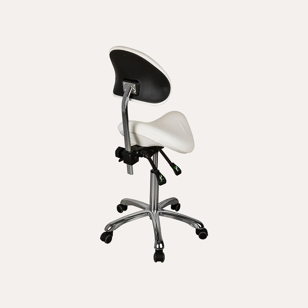 1025A Adjustable Saddle Stool w/ Back - Image 8