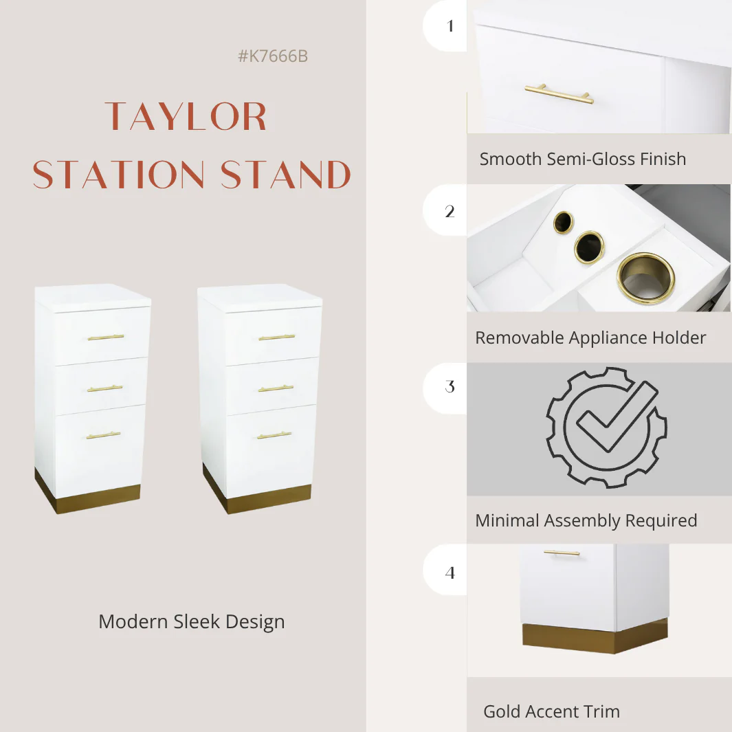 Taylor Salon Station Stand - 2pks - Image 13