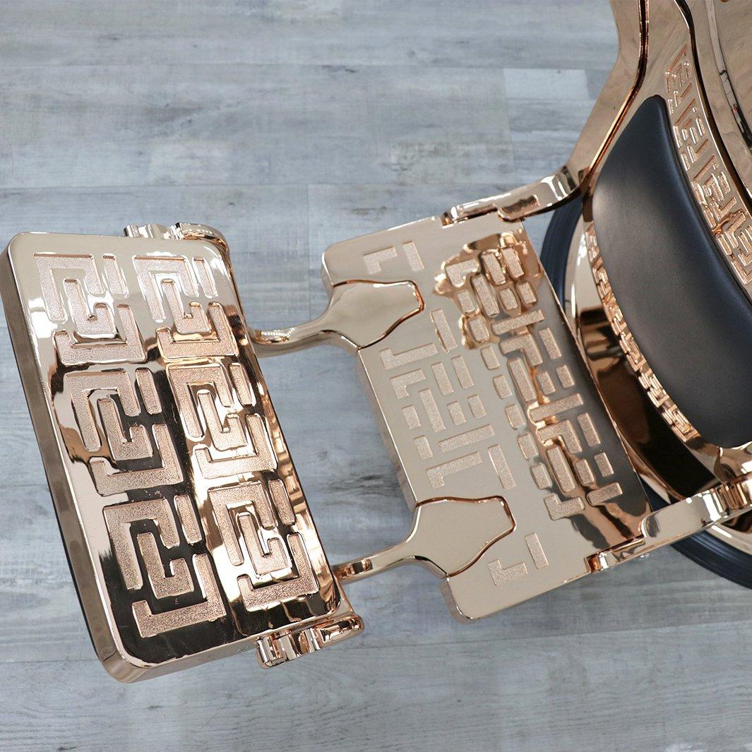 Toronto Rose Gold Barber Chair - Image 9