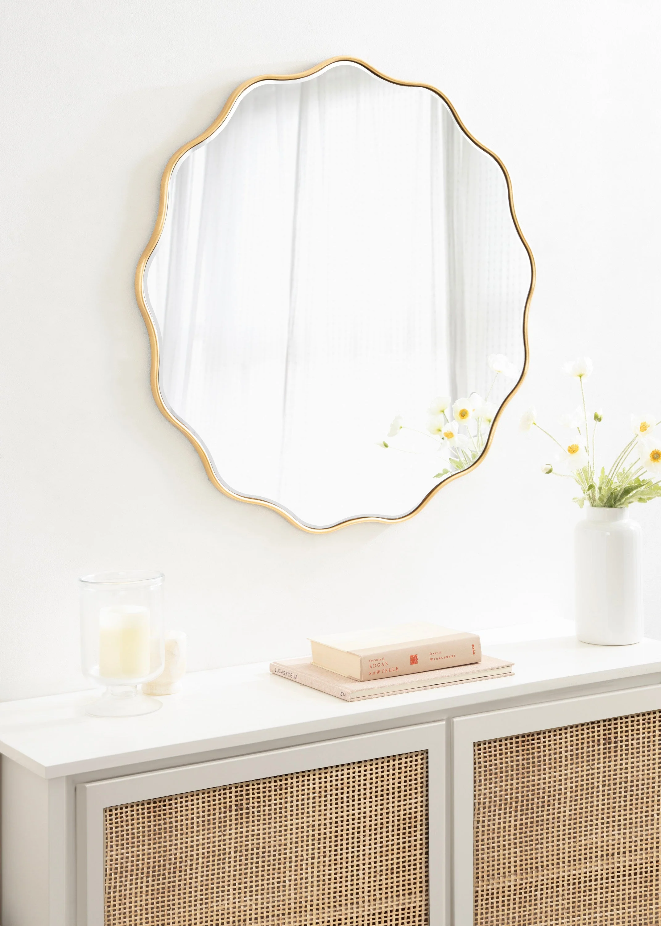 Viona Round Scalloped Mirror - Image 18