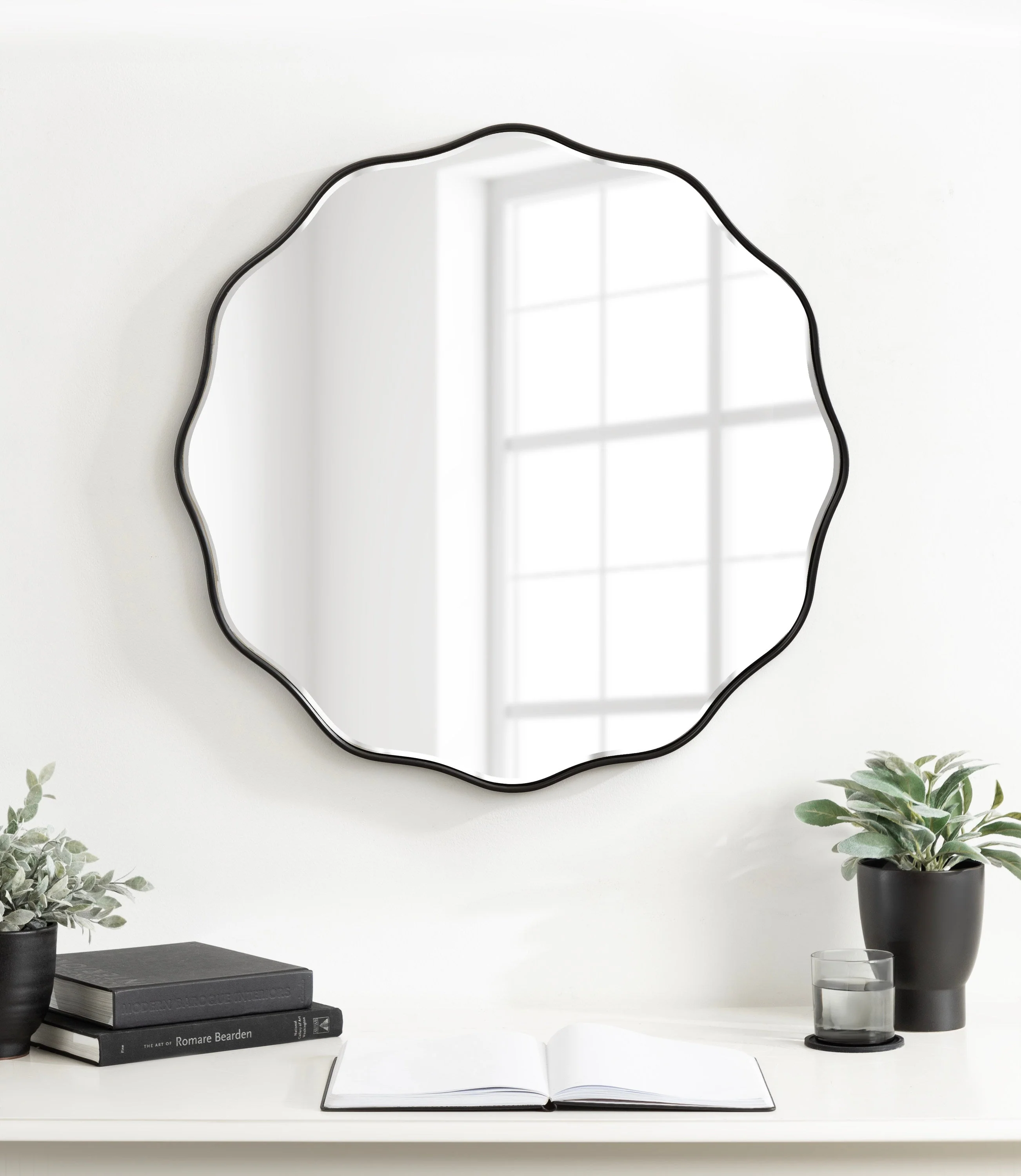 Viona Round Scalloped Mirror - Image 51