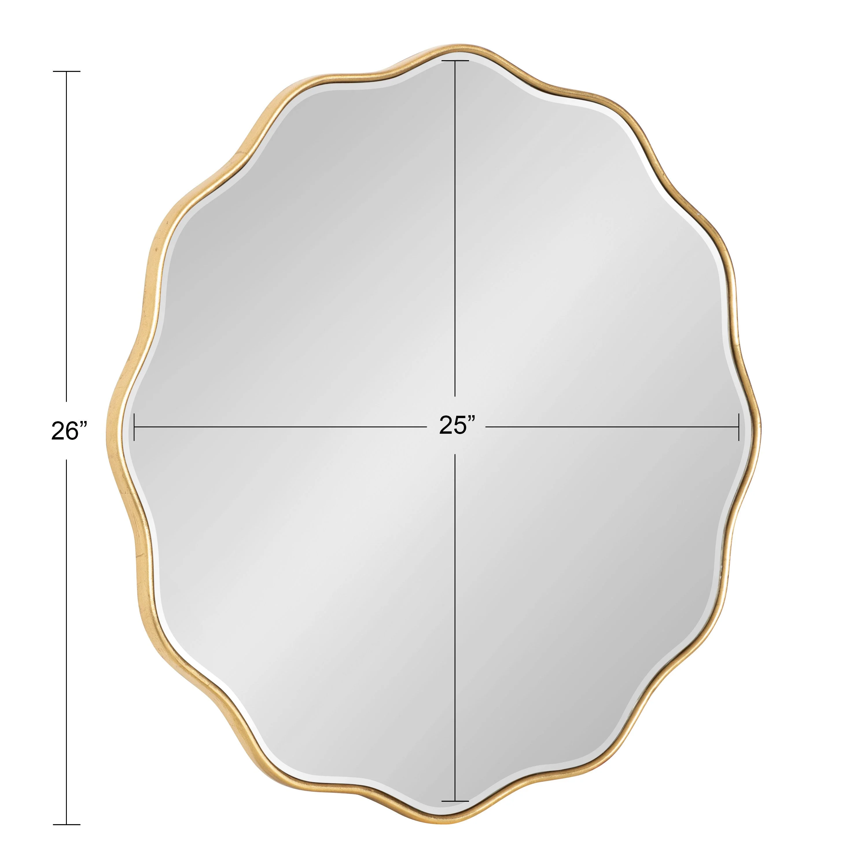 Viona Round Scalloped Mirror - Image 73