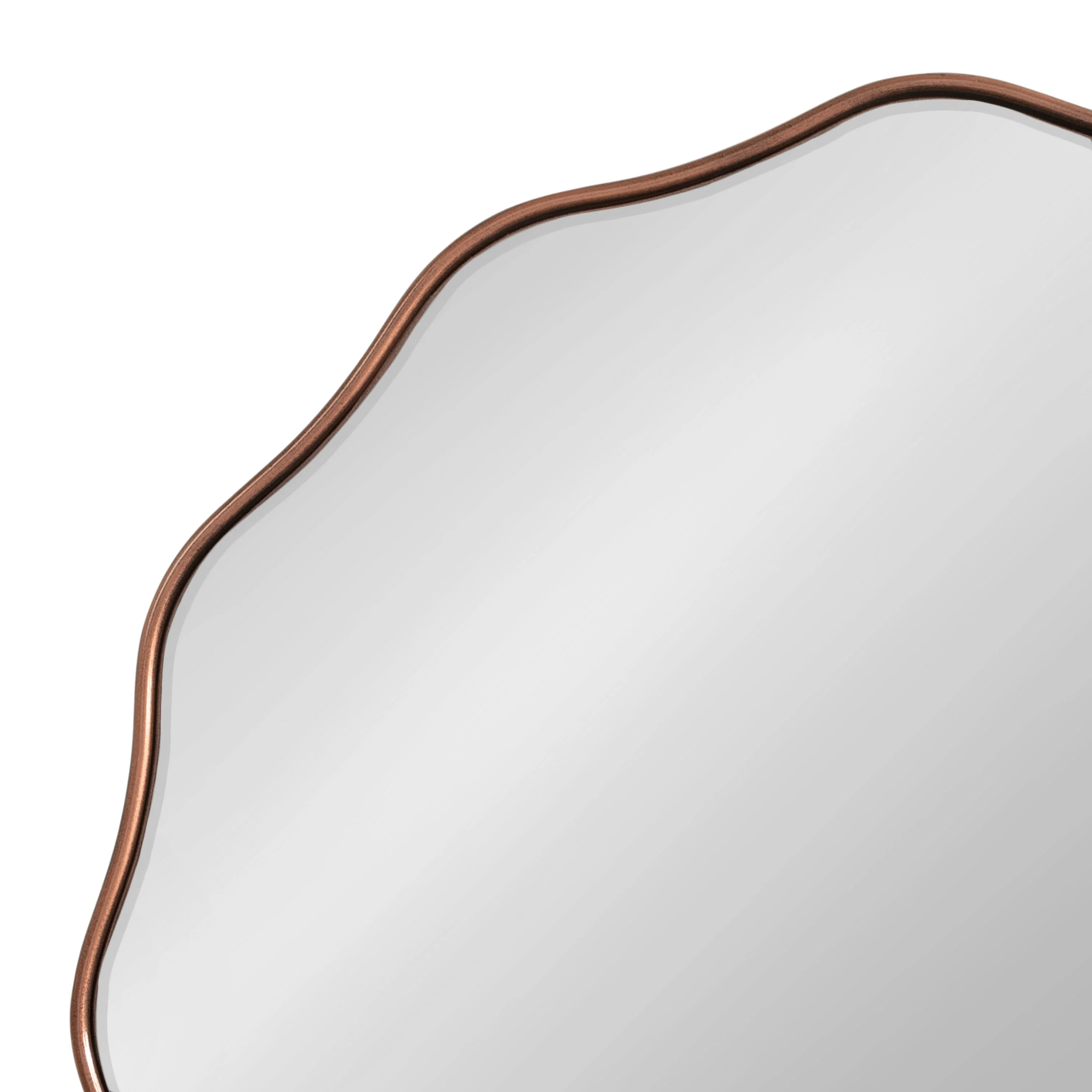 Viona Round Scalloped Mirror - Image 76