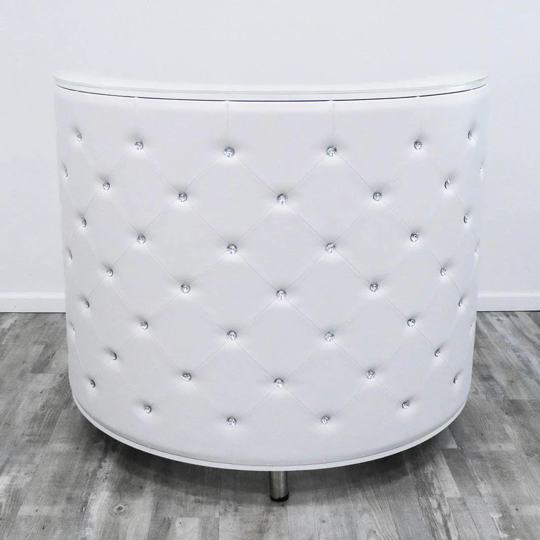 White Glam Reception Desk - Image 4